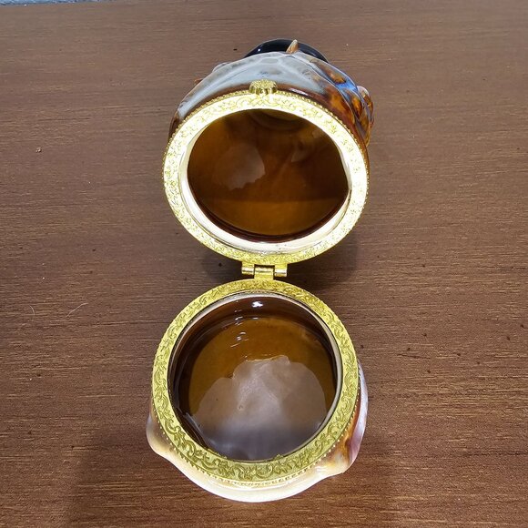 Porcelain Snowman Hinged Trinket Box / Christmas / Gift - Picture 6 of 7